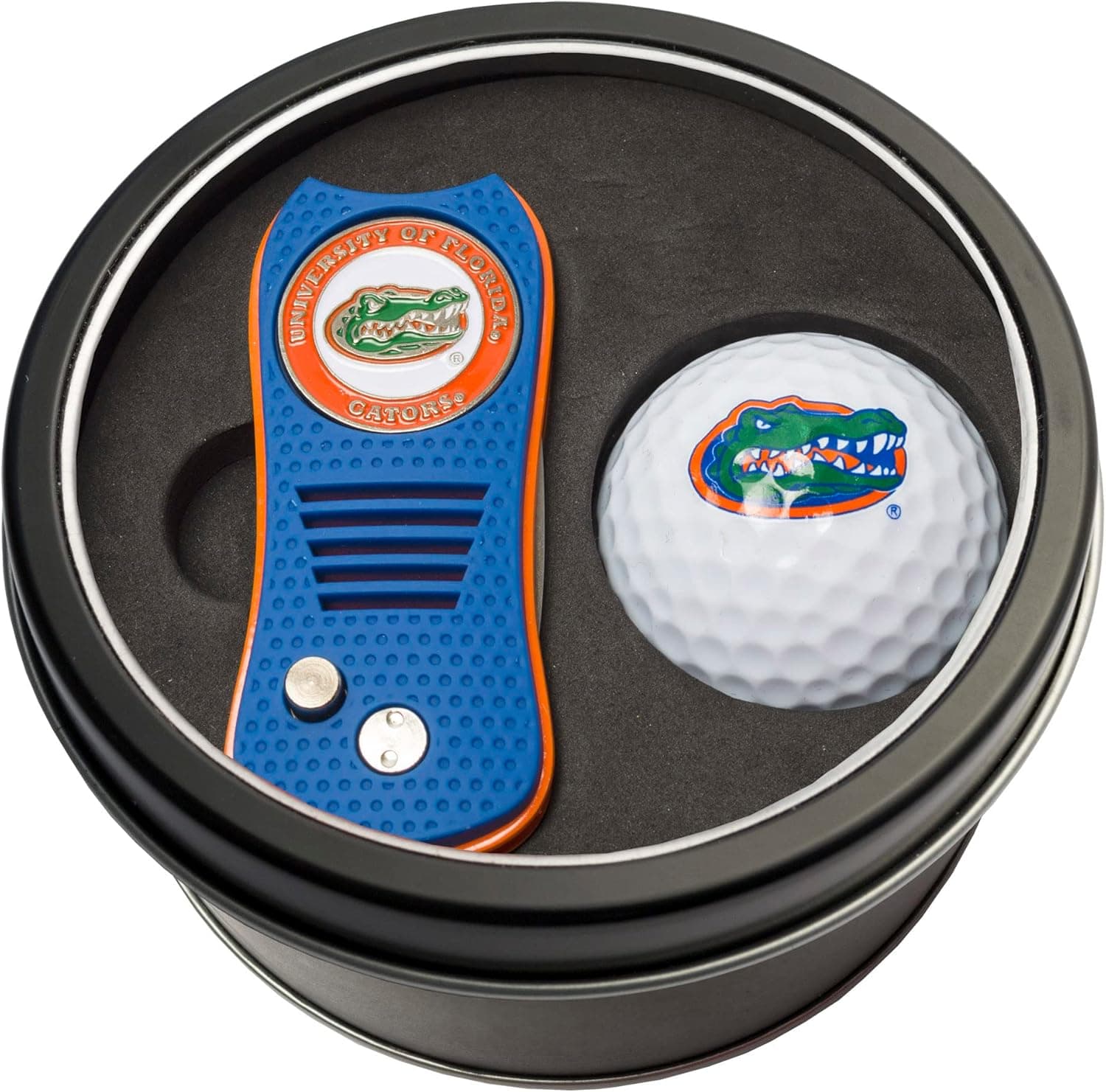 Gator Pride: NCAA Tin Gift Set with Divot Tool and Golf Balls