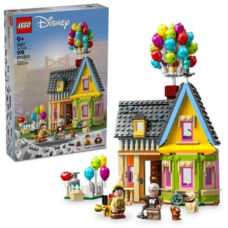 LEGO Disney and Pixar ‘Up’ House 43217 Disney 100 Celebration Classic Building Toy Set for Kids and Movie Fans Ages 9+, A Fun Gift for Disney Fans and Anyone Who Loves Creative Play