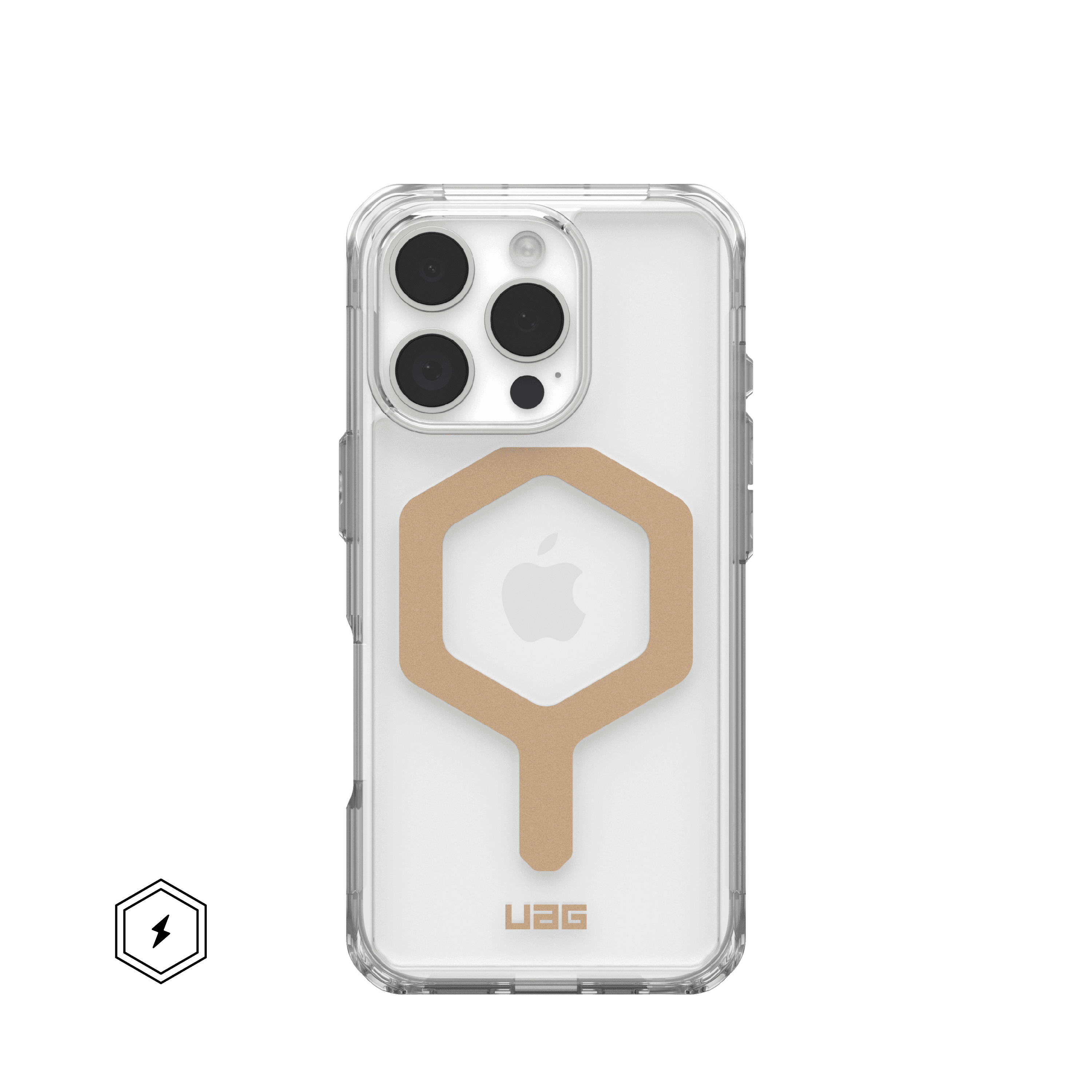 UAG - Plyo Series Case with Magsafe for Apple iPhone 16 Pro - Ice/Gold