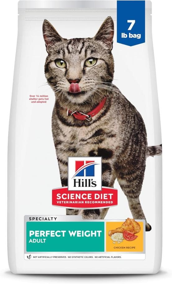7lb Hill's Science Diet Perfect Weight Dry Cat Food Amazon
