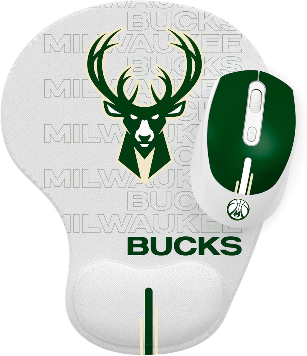 Save 32% on SOAR NBA Wireless Mouse and Pad, Milwaukee Bucks
