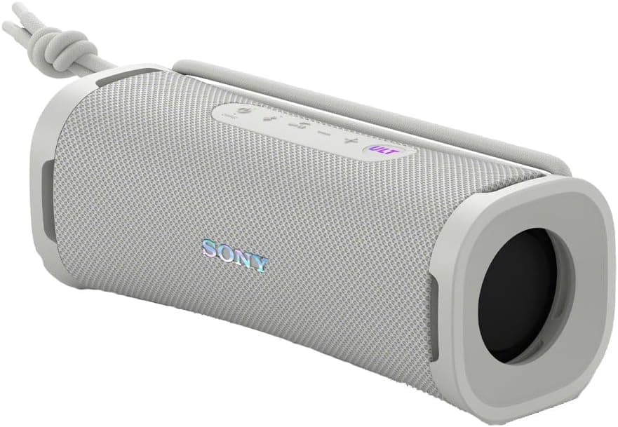 Sony ULT Field 1 Waterproof Portable Bluetooth Speaker, Enhanced Bass, 12h Battery, IP67 Rated Dustproof Shockproof Rustproof, Detachable Strap, SRSULT10W, Off White