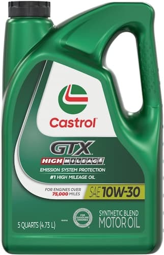 Castrol GTX High Mileage 10W-30 Synthetic Blend 5-Qt. Motor Oil