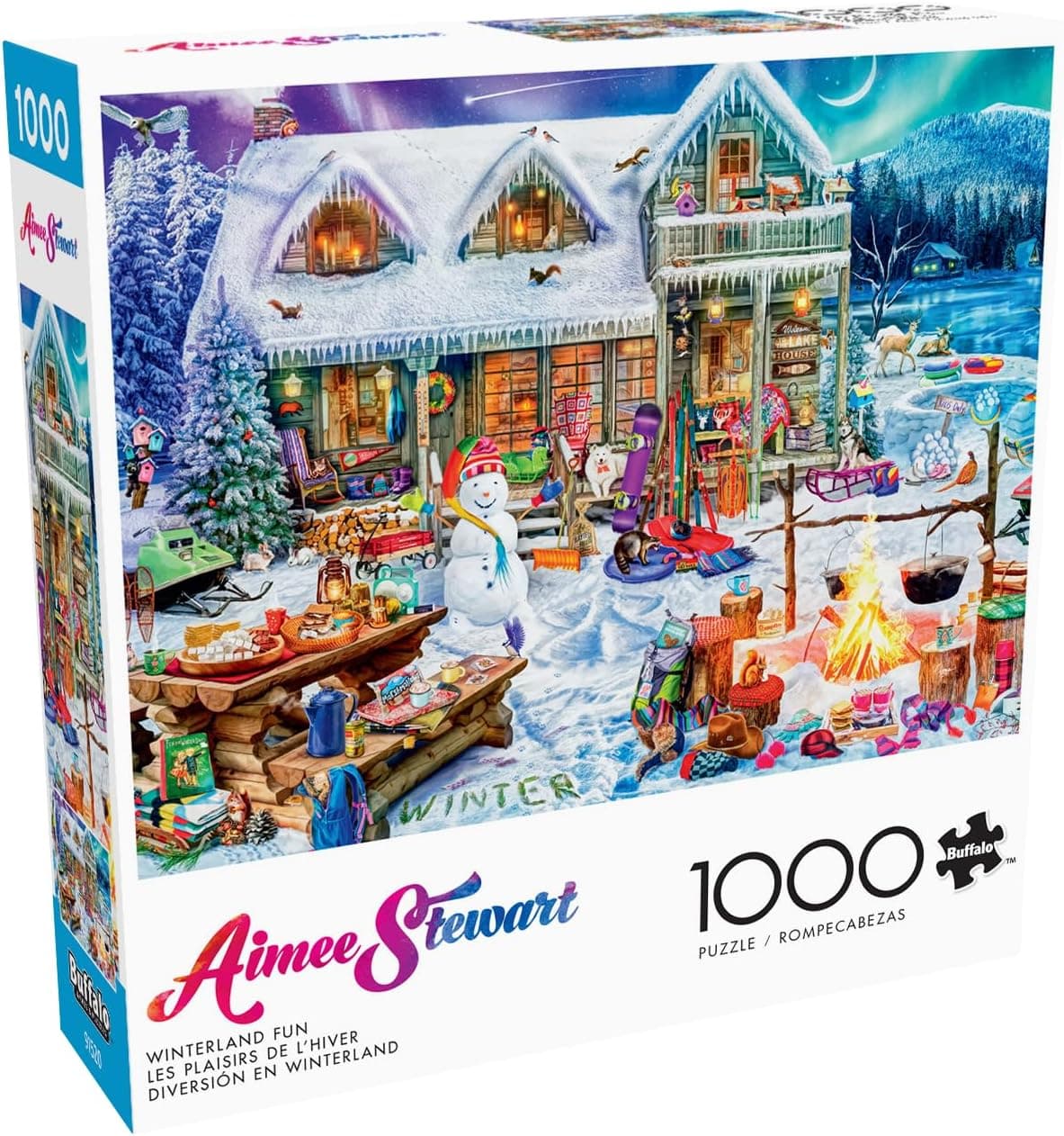 Cozy Winter Puzzle: Buffalo Games Aimee Stewart Winterland Fun