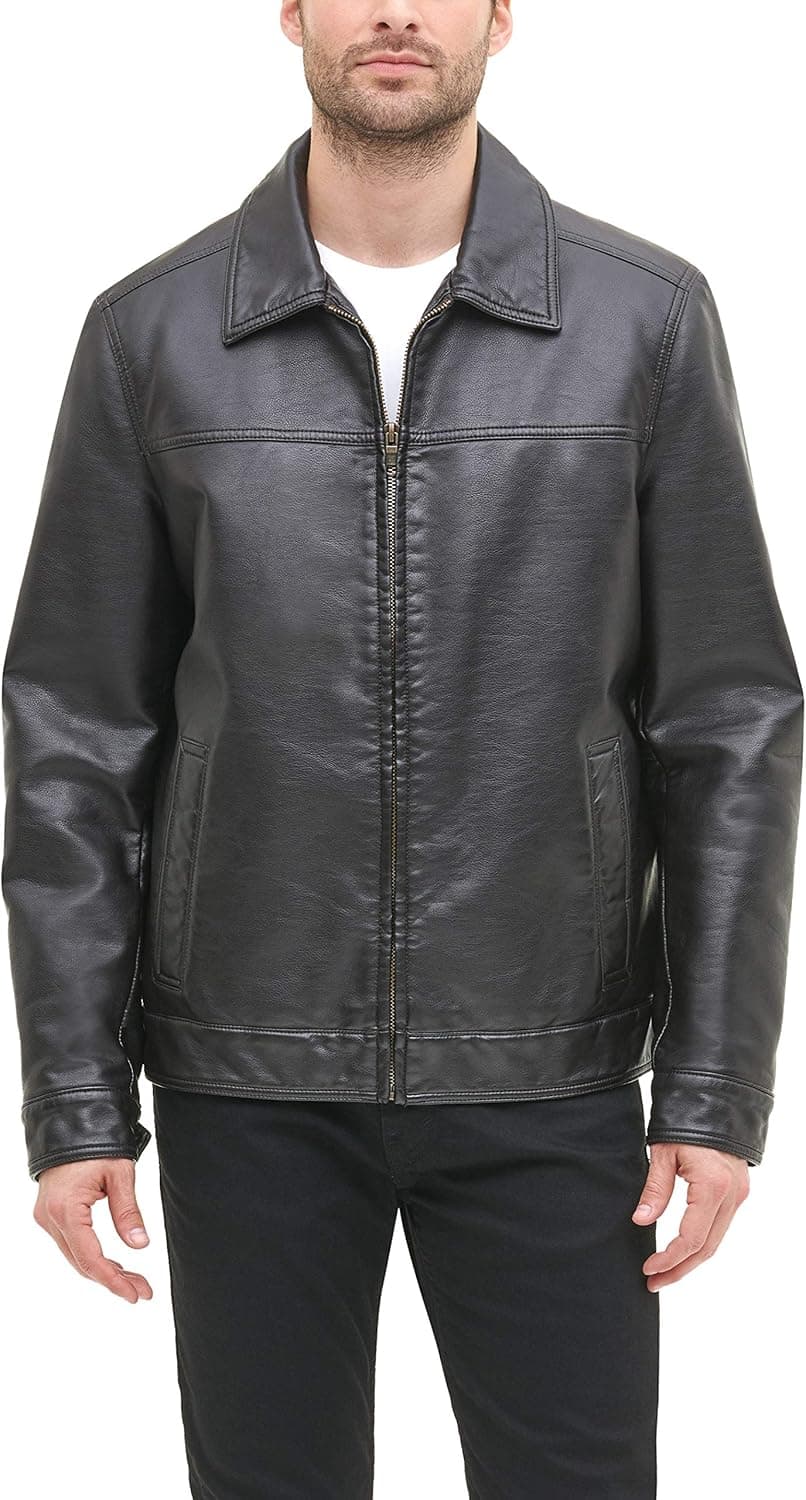 Save 50% on Tommy Hilfiger Men's Classic Faux Leather Jacket