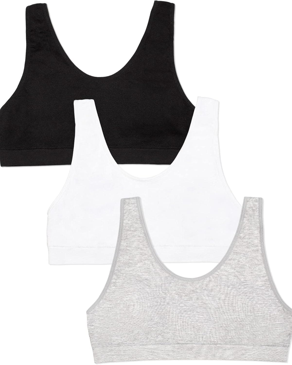 Fruit of The Loom Girls' Sport Bras - 3 Pack
