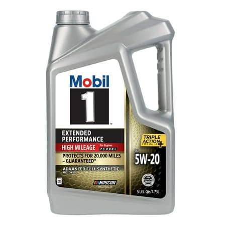 Mobil 1 Extended Performance High Mileage Full Synthetic Motor Oil 5W-20, 5 Quart