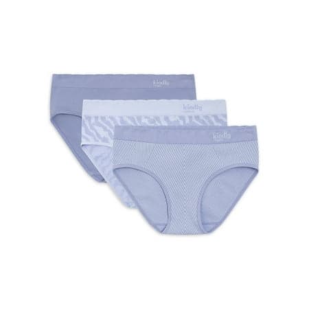 Kindly Yours Women's Seamless Hipster Underwear, 3-Pack, Sizes XS-XXXL