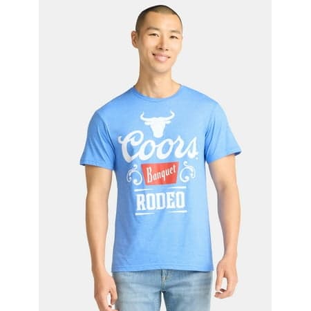 Coors, Men's & Big Men's Graphic T-Shirt, Rodeo Banquet, Sizes S-3XL