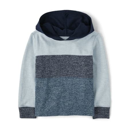 The Children's Place Baby & Toddler Boys Long Sleeve Colorblock Hoodie, Sizes 6M-5T
