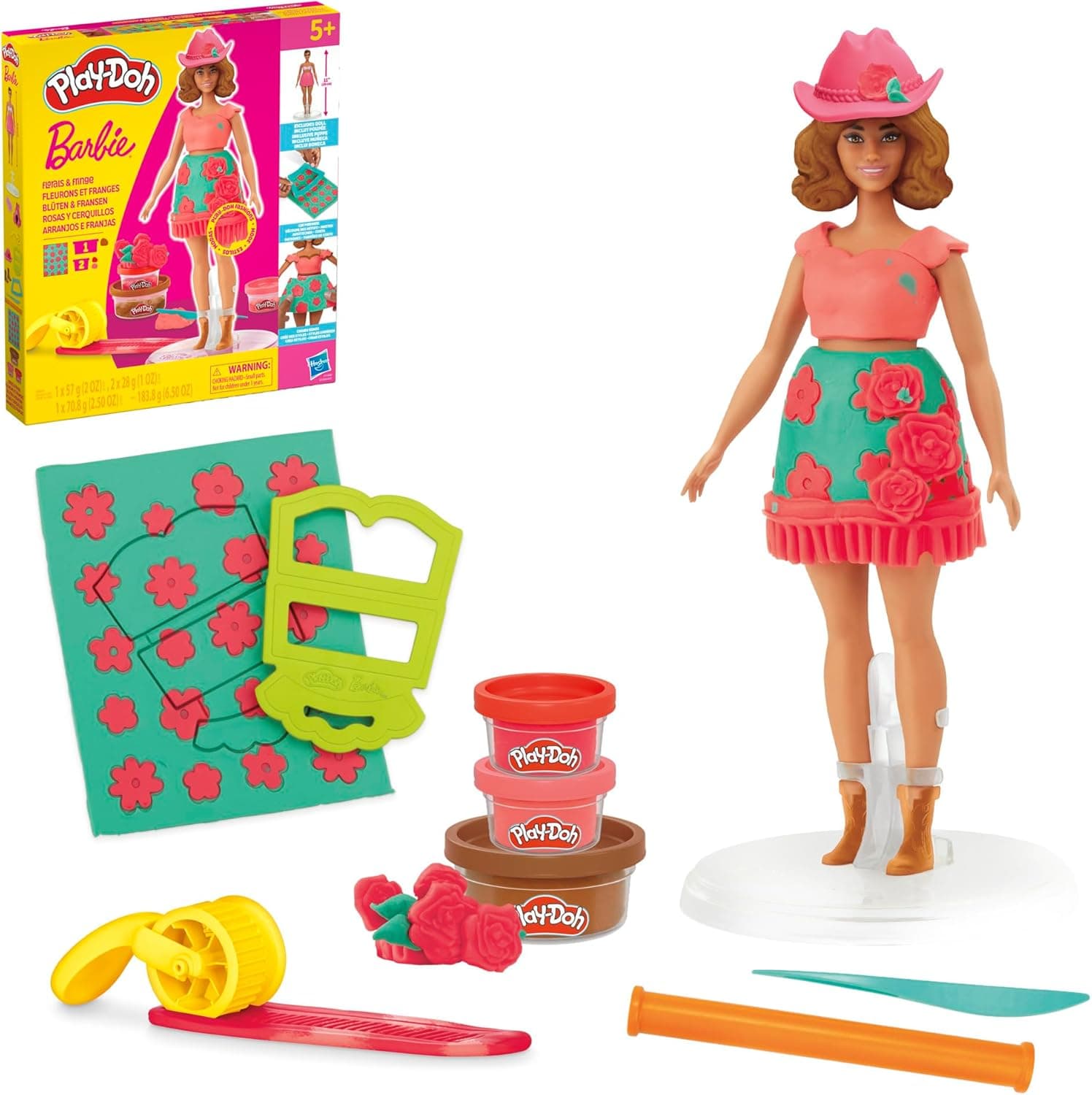 Craft Creativity with Play-Doh Barbie Florals and Fringe Set