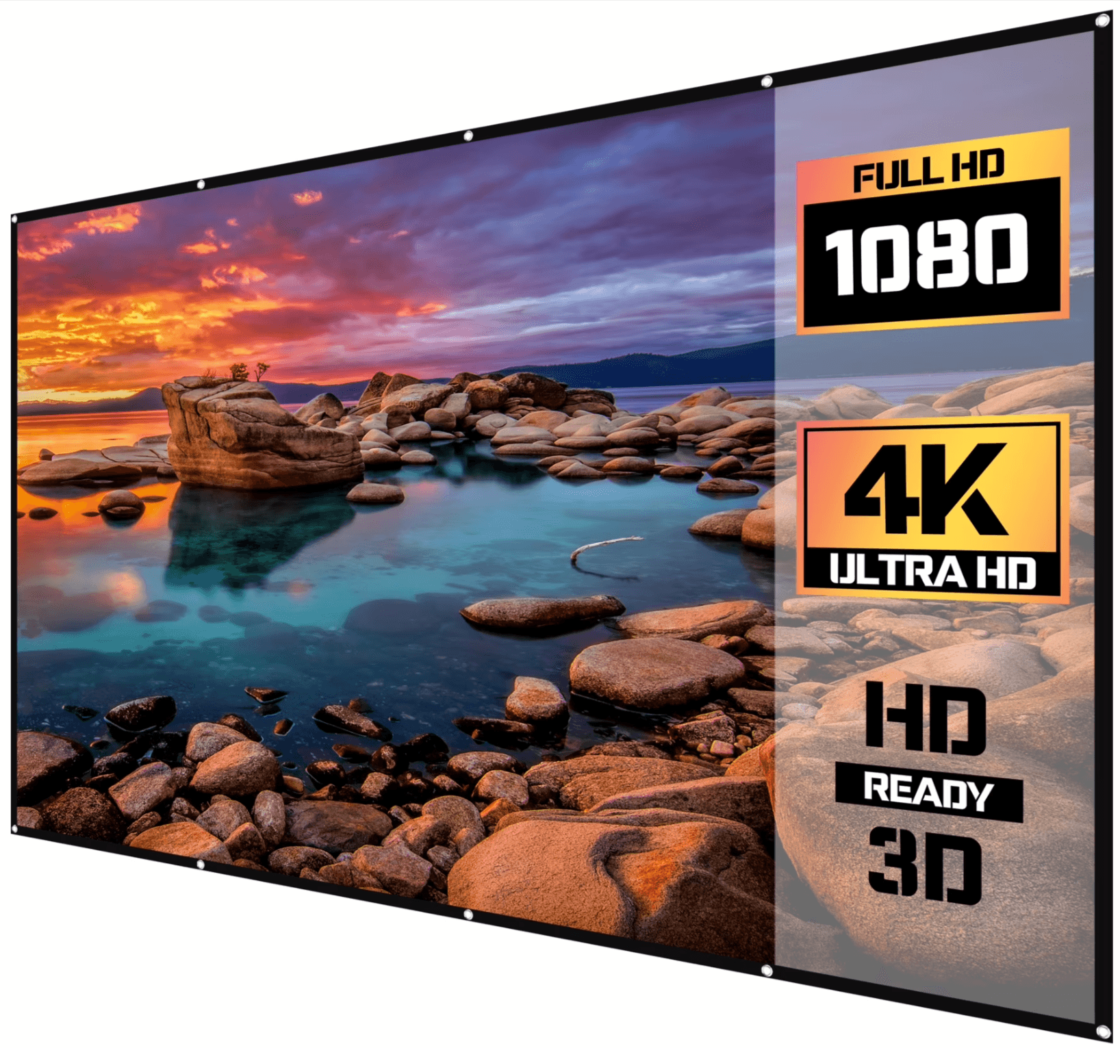 onn 120" Portable Indoor/Outdoor Projection Screen