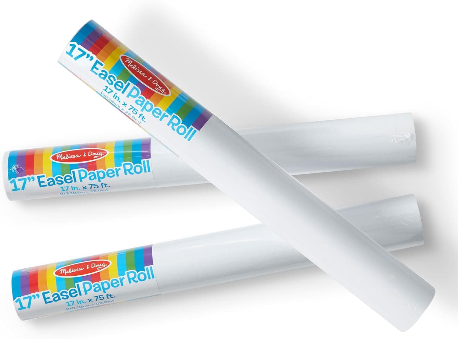 Melissa & Doug Deluxe Easel Paper Roll - 3-Pack, 17"x75'