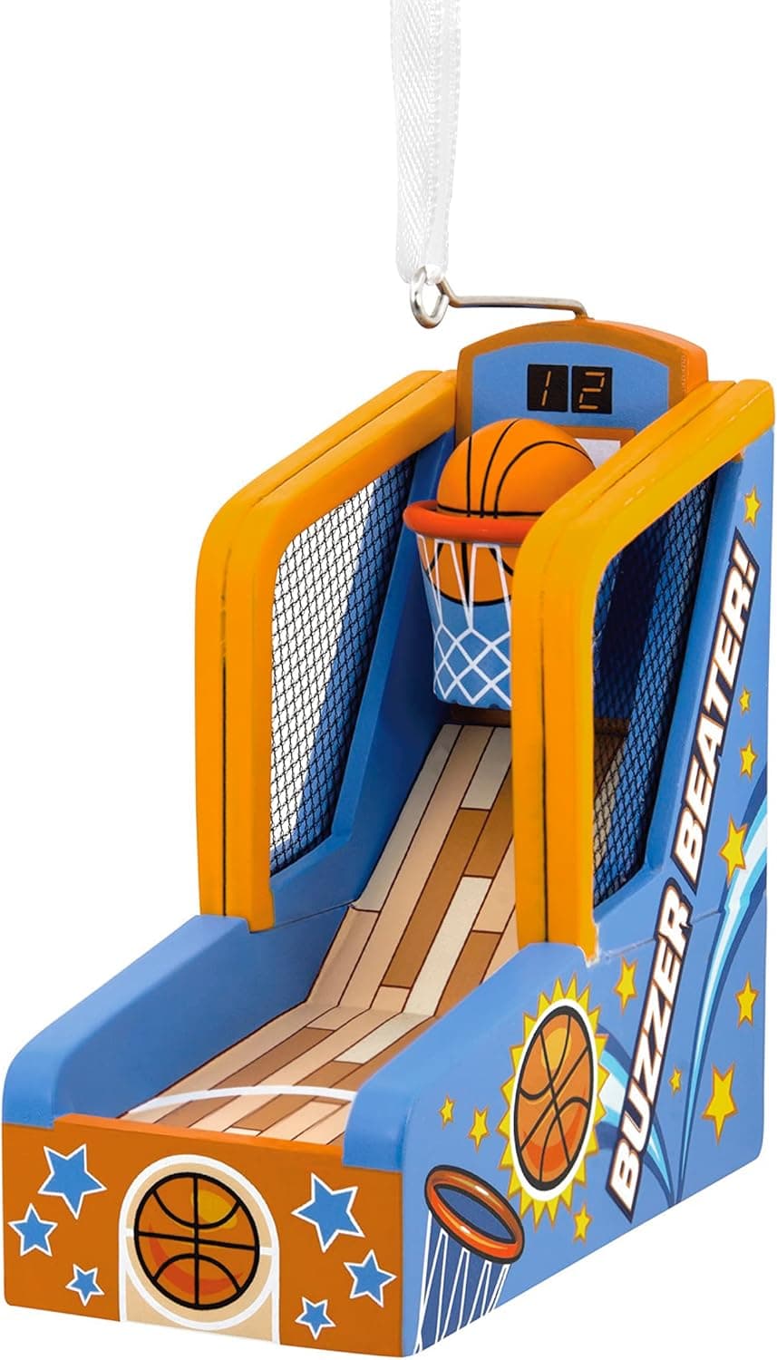 Hallmark Basketball Shooting Game Christmas Ornament