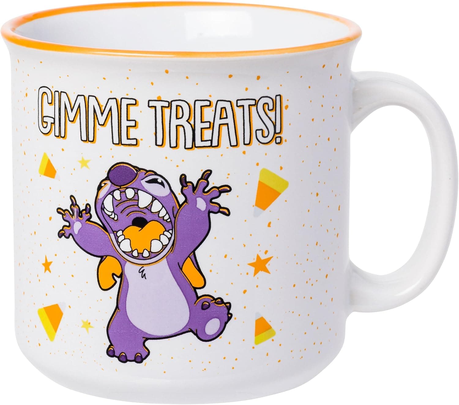 Silver Buffalo Lilo and Stitch Gimmie Treats 20oz Ceramic Camper Mug