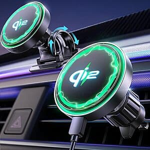 Lisen MagSafe Car Chargers: 15W Dash Mount $15, 15W Qi2 Dash/Vent Mount $11