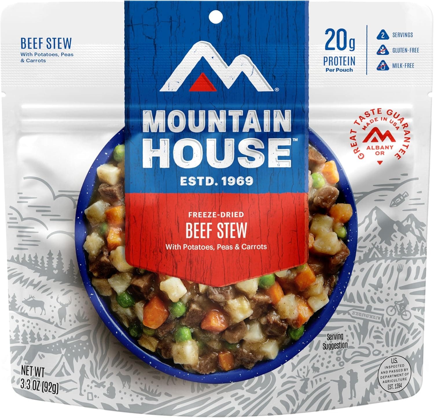 Hearty Mountain House Beef Stew for Camping & Backpacking