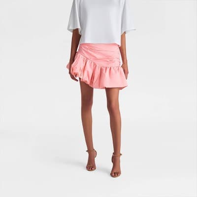 KBB by KAHLANA Women's 'The Blouson Mini Skirt' - Pink 0