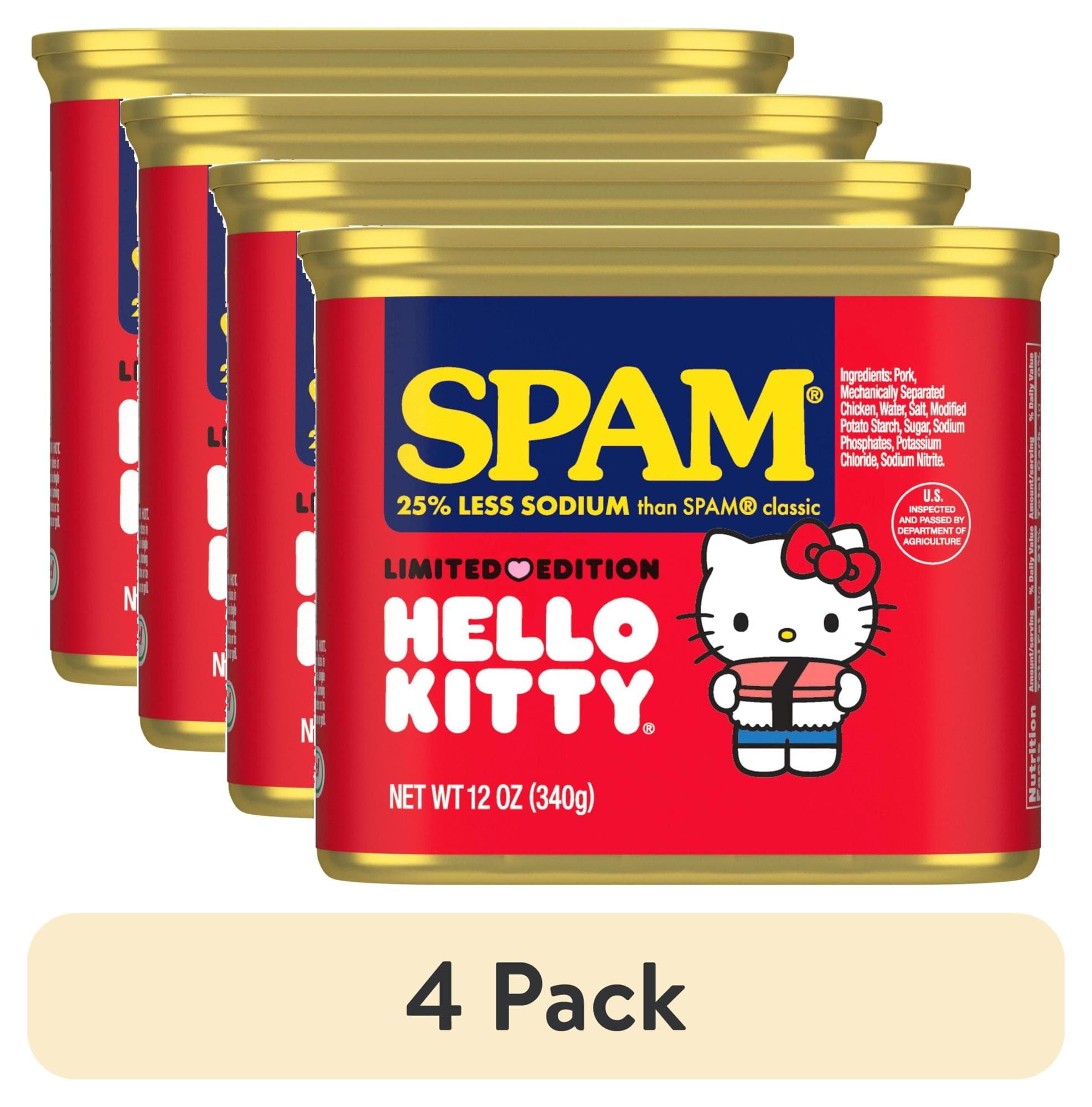 SPAM Hello Kitty 25% Less Sodium Canned Meats - 12% Off at Walmart
