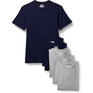 6-Pack Amazon Essentials Men's Slim Fit Undershirts
