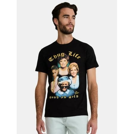 Golden Girls Men's & Big Men's Thug Life Good As Gold Graphic Tee Shirt, Sizes S - 3XL