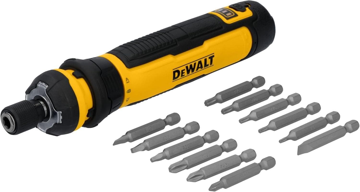 Versatile DEWALT Cordless Screwdriver with Bit Set, 14% Off