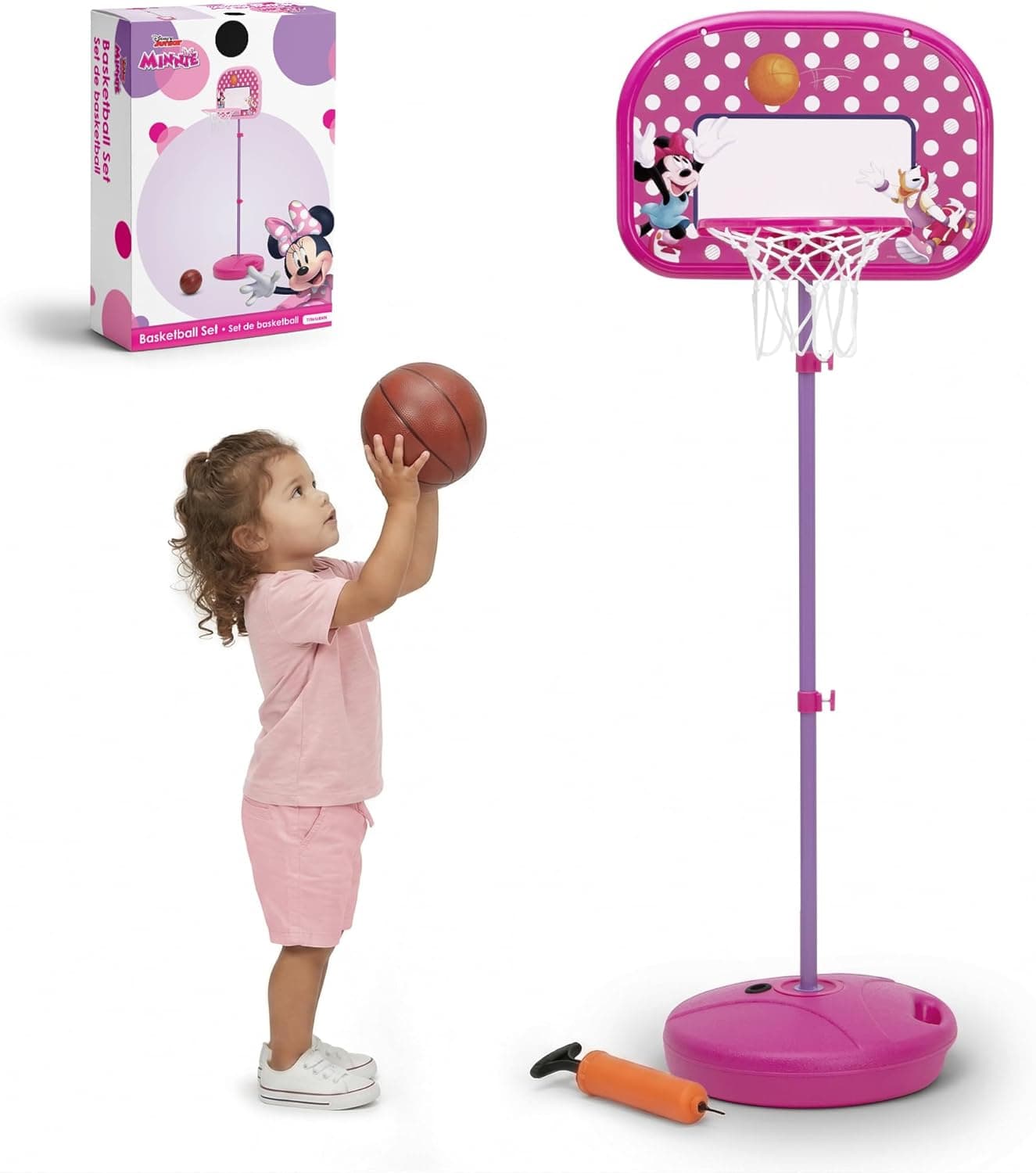 Adjust-A-Hoop: Disney Minnie Mouse Indoor/Outdoor Basketball Set