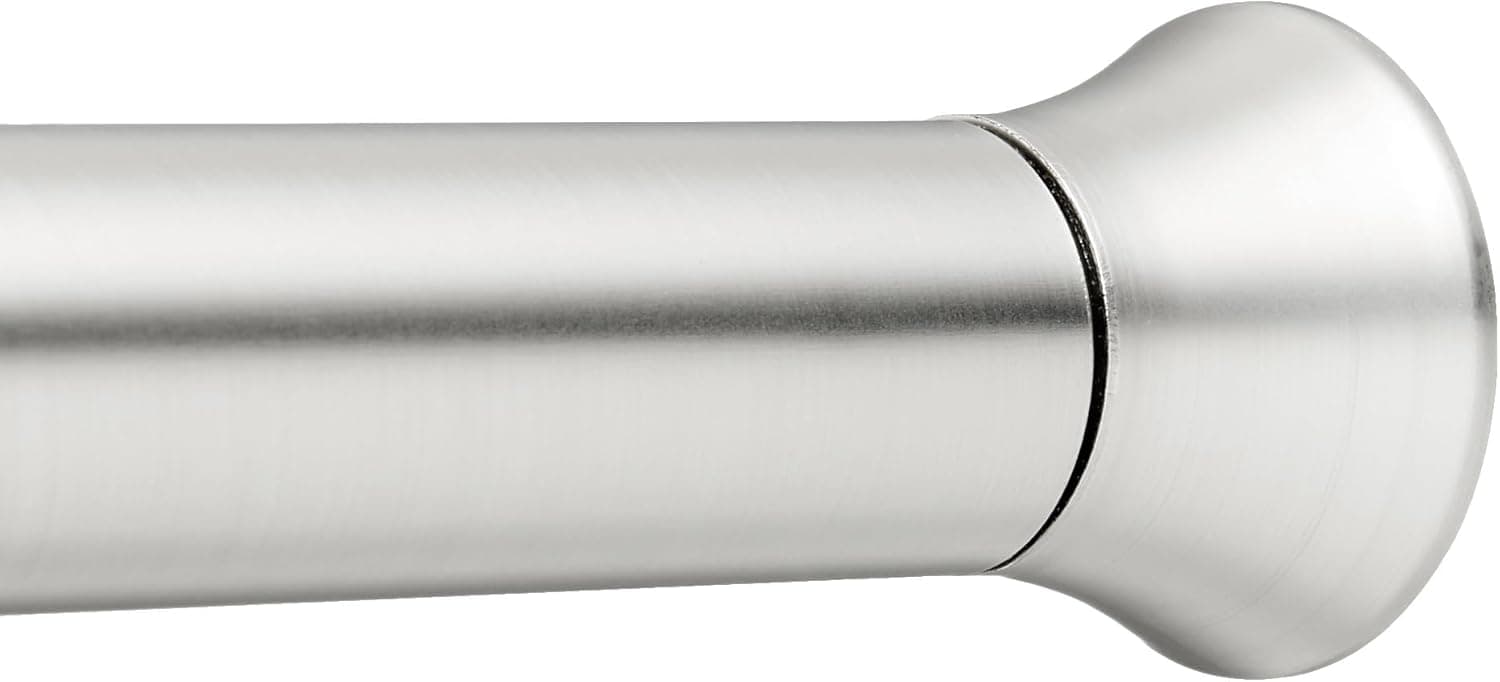 Effortless Shower Curtain Rod: Amazon Basics Tension Rod