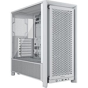 CORSAIR 4000D RS Frame Modular High Airflow Mid-Tower PC Case (White) $73.10 + Free Shipping