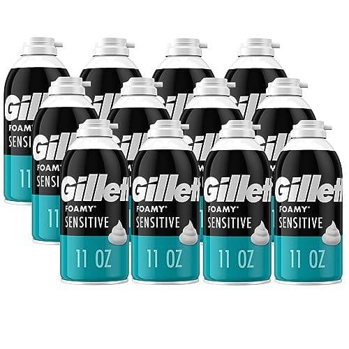 12-Pack Gillette Foamy Shaving Cream (11oz Cans) Amazon