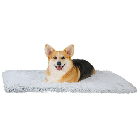 Best Friends by Sheri Calming Shag Dog Blanket – Ultra Soft Faux Fur Pet Throw, Anxiety-Relief, Lightweight Warm Bed Cover for Dogs and Cats, Machine Washable, Frost Gray, 30" x 40"