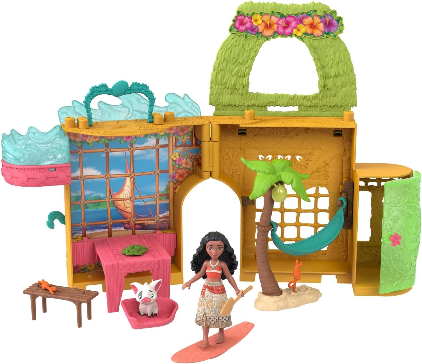 Mattel Disney Princess Toys - Moana Storytime Stackers Doll House