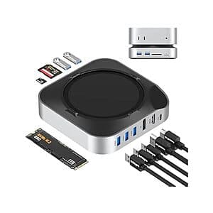 BAOZEE Mac mini M4 Dock USB-C Hub w/ NVMe SSD Enclosure $43 + Free Shipping w/ Prime