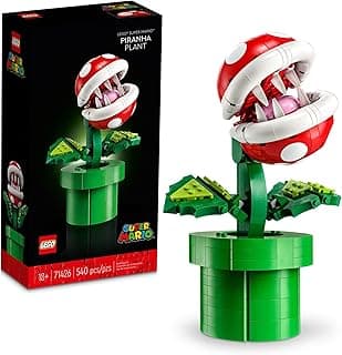 LEGO Super Mario Piranha Plant Building Sets for Adults - Mario Collectible for Men & Women, Ages 18+ Years - Gift for Birthdays - Bedroom, Home Office, or Book Shelf Decor - 71426