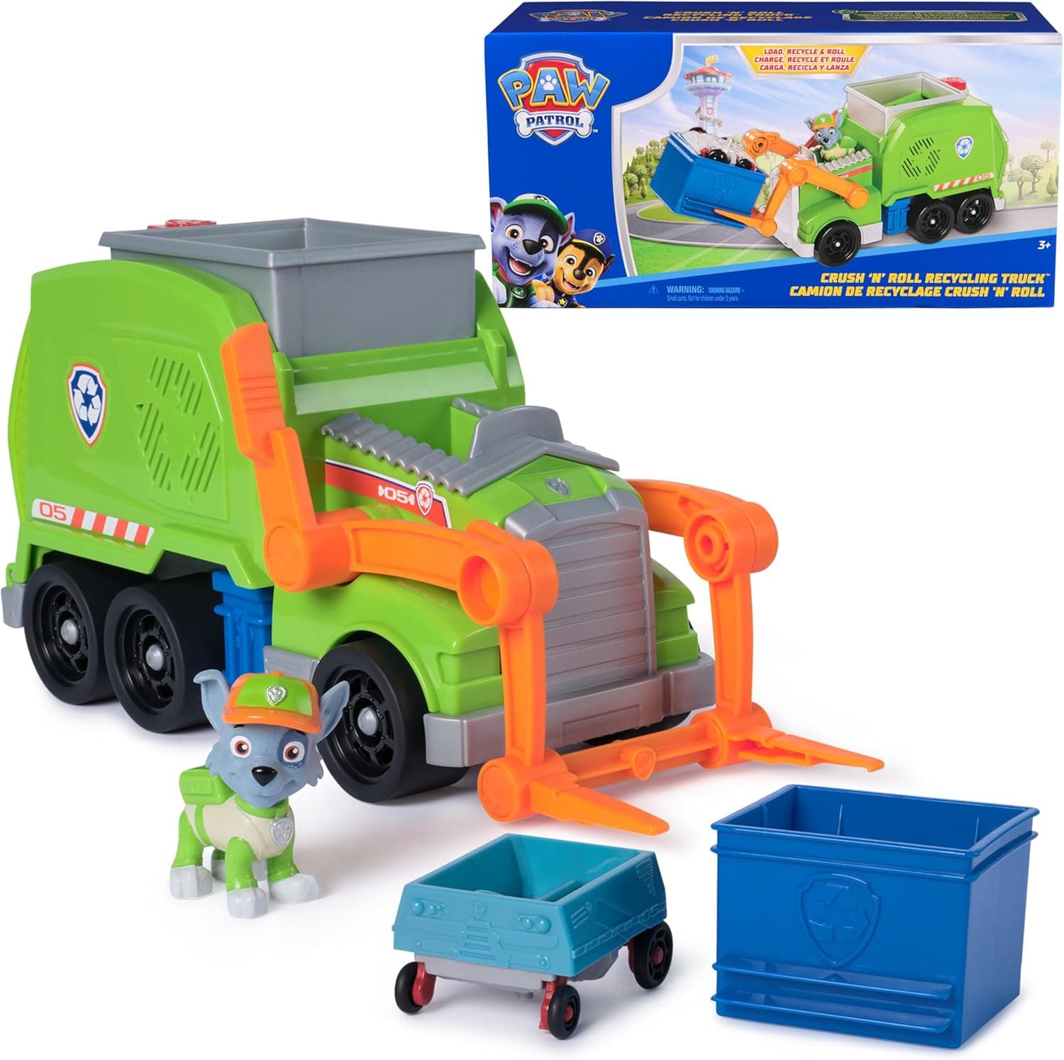 Paw Patrol Crush N' Roll Recycling Truck with Rocky