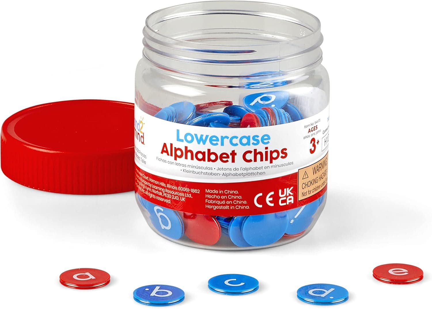 Hands-On Lowercase Alphabet Chips for Toddler Learning