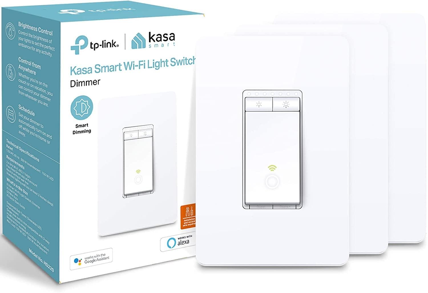 TP-Link Smart Dimmer Switch 3-Pack for Seamless Lighting Control