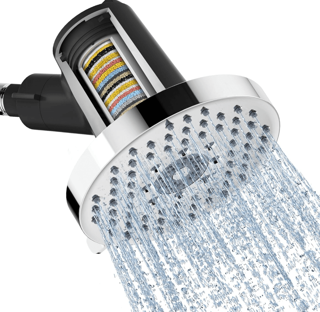Filtered Shower Head with 20 Stages - 50% Off on Amazon