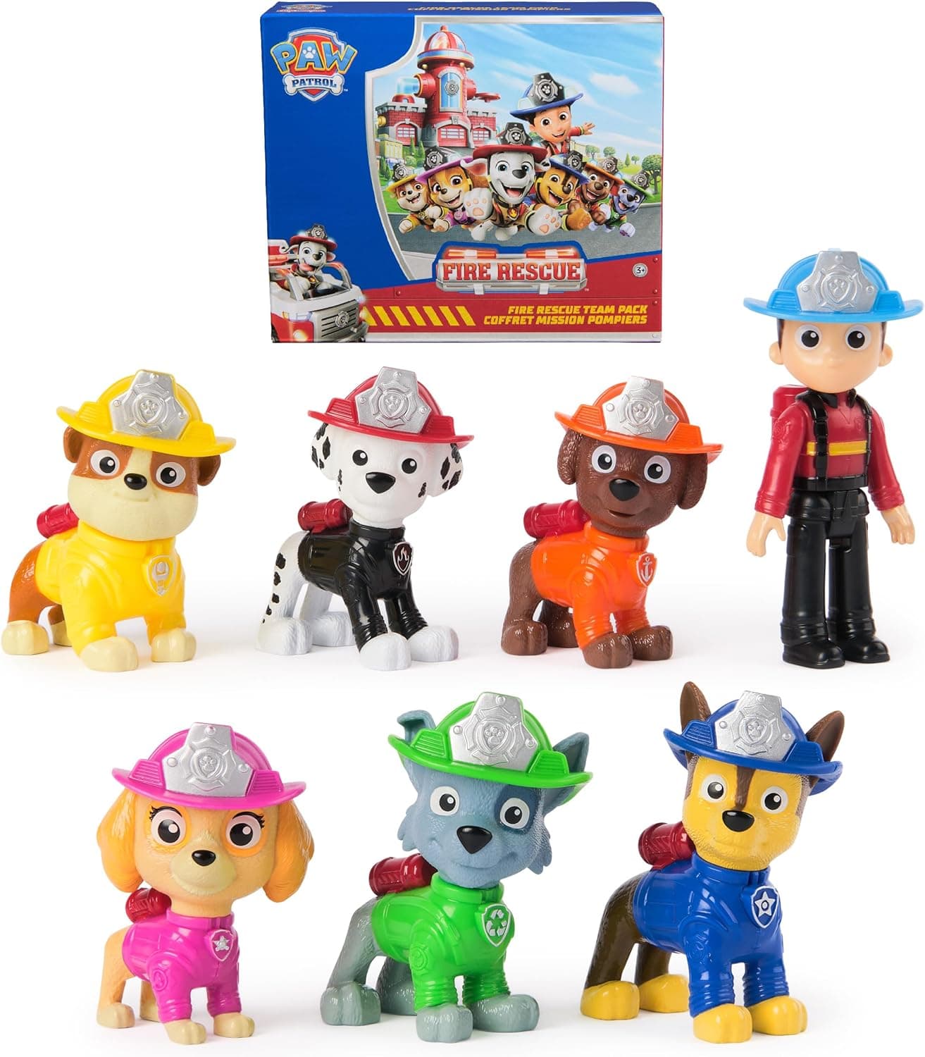 Paw Patrol Fire Rescue Team: 7 Collectible Action Figures