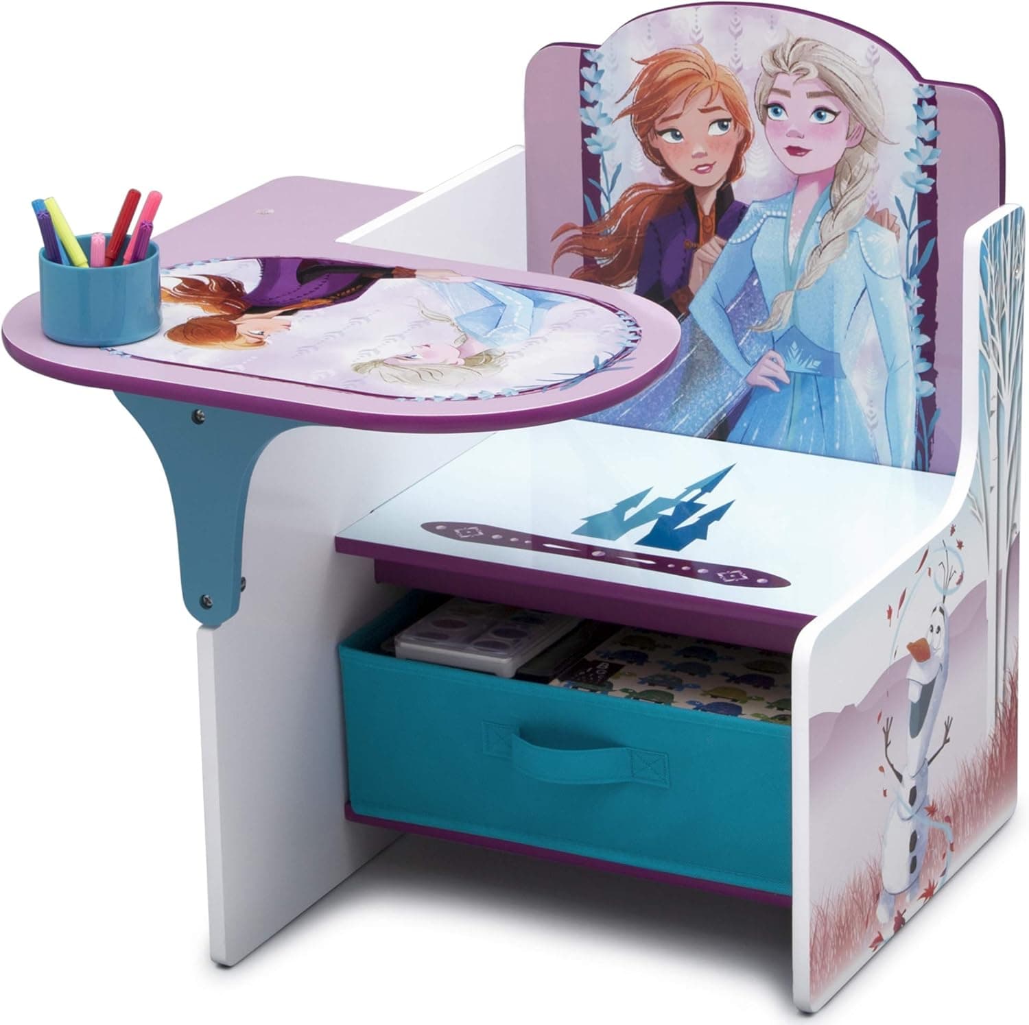 Delta Children Frozen II Chair Desk with Storage