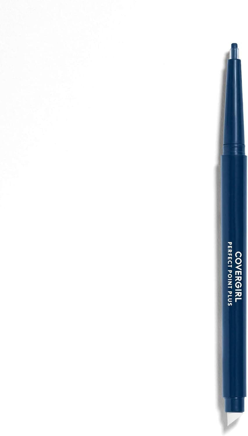 CoverGirl Perfect Point Plus Eyeliner Pencil, Midnight Blue, Long-Lasting, Versatile Navy, Soft Smudging Tip, No Sharpening Needed, Pack of 1