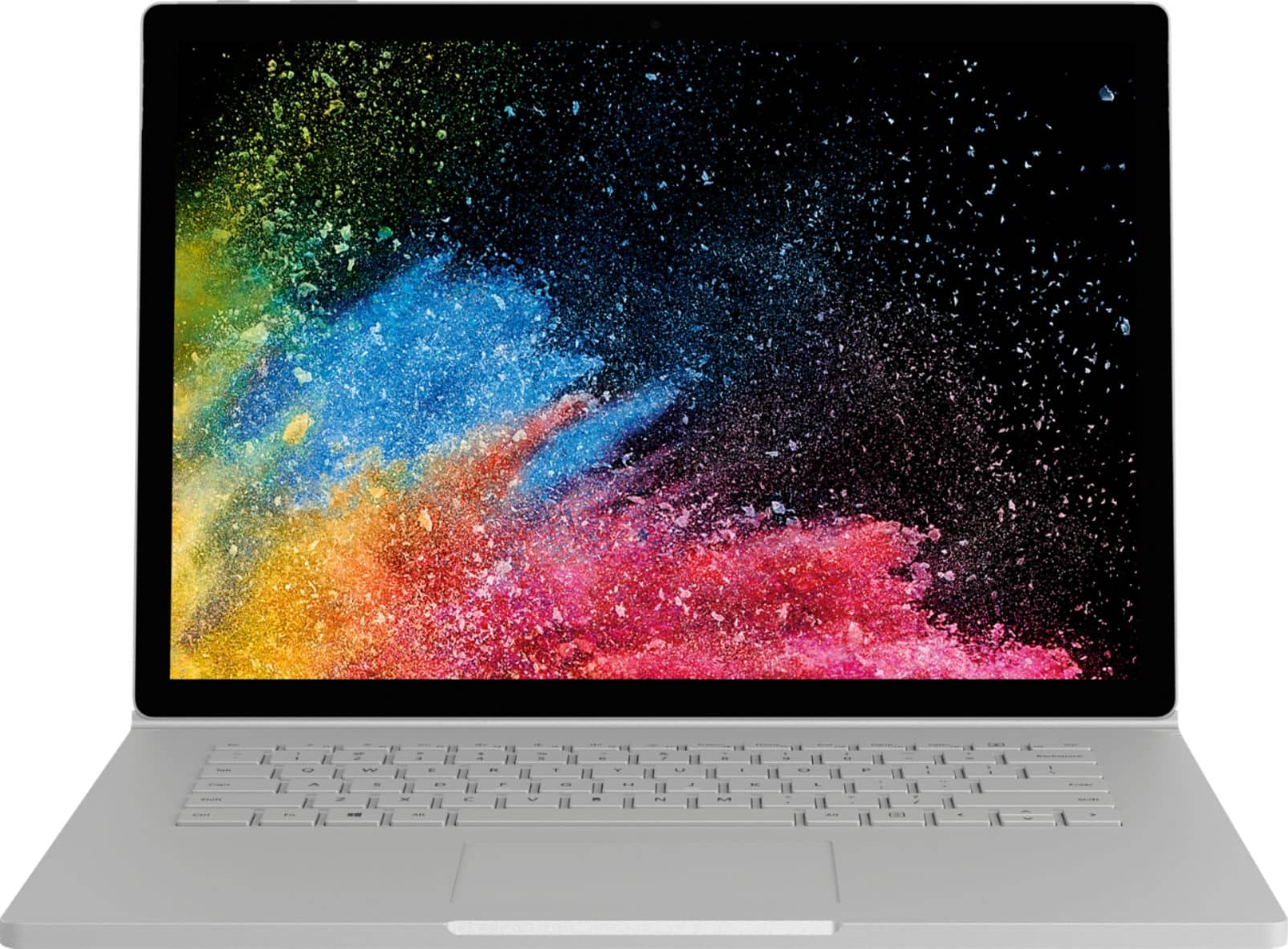 Microsoft - Geek Squad Certified Refurbished Surface Book 2 2-in-1 15" Touch-Screen Laptop - Intel Core i5 - 16GB Memory - 256GB SSD - Silver