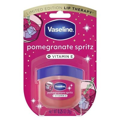 Vaseline Holiday Limited Edition Lip Balm - Pomegranate Spritz - Travel Size - 0.25oz