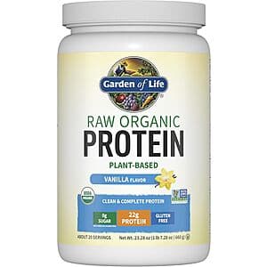 Save 35% on Garden of Life Raw Organic Protein Powder (Vanilla)