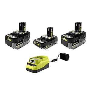 Ryobi One+ 18V Power Tool Kit with Batteries and Charger