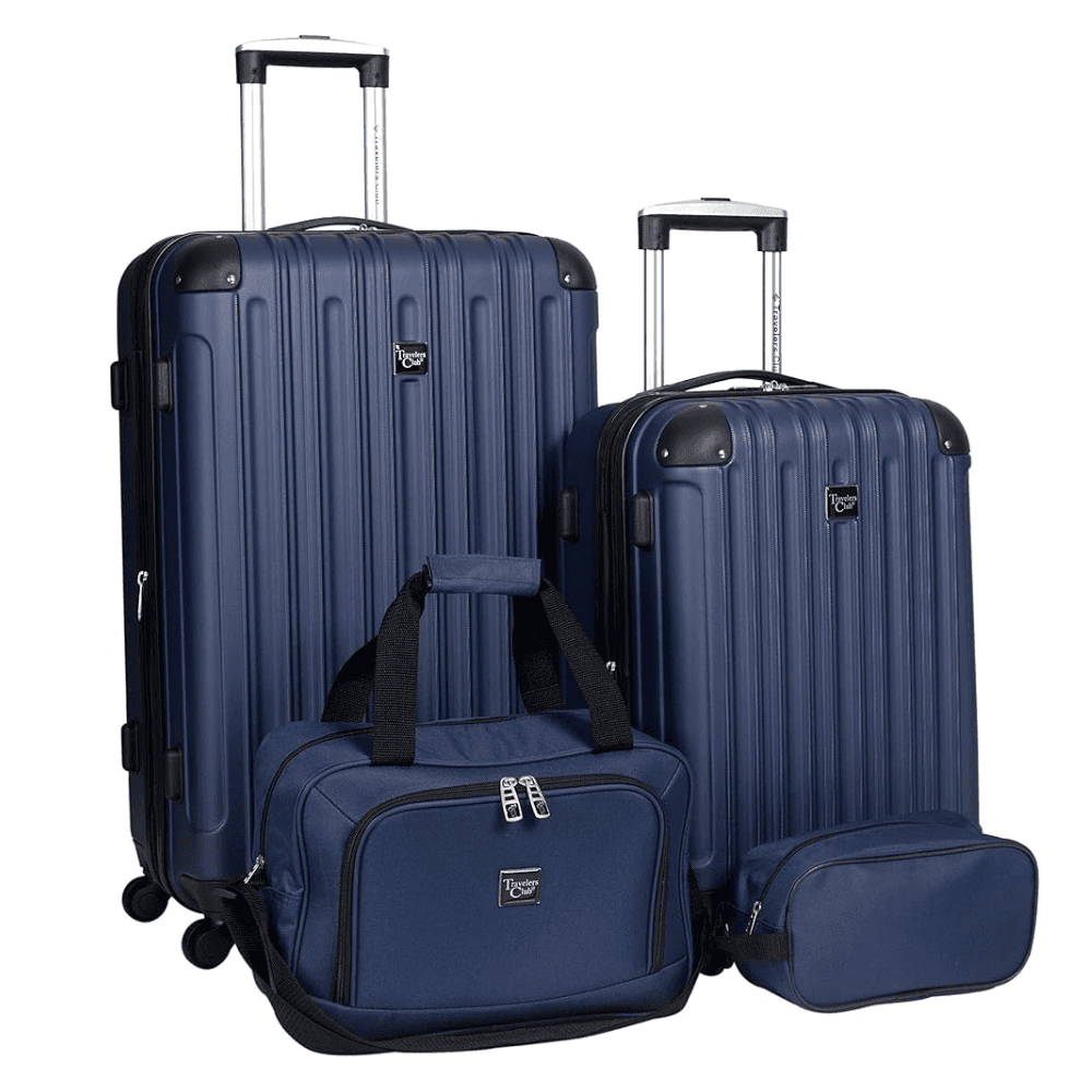 4-Piece Travelers Club Luggage Set for $40