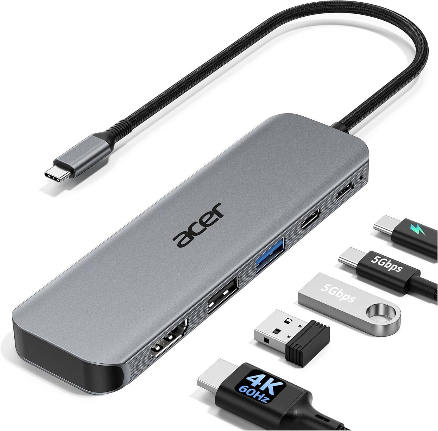 40% Off Acer 5-in-1 USB-C Hub with 100W Power Delivery