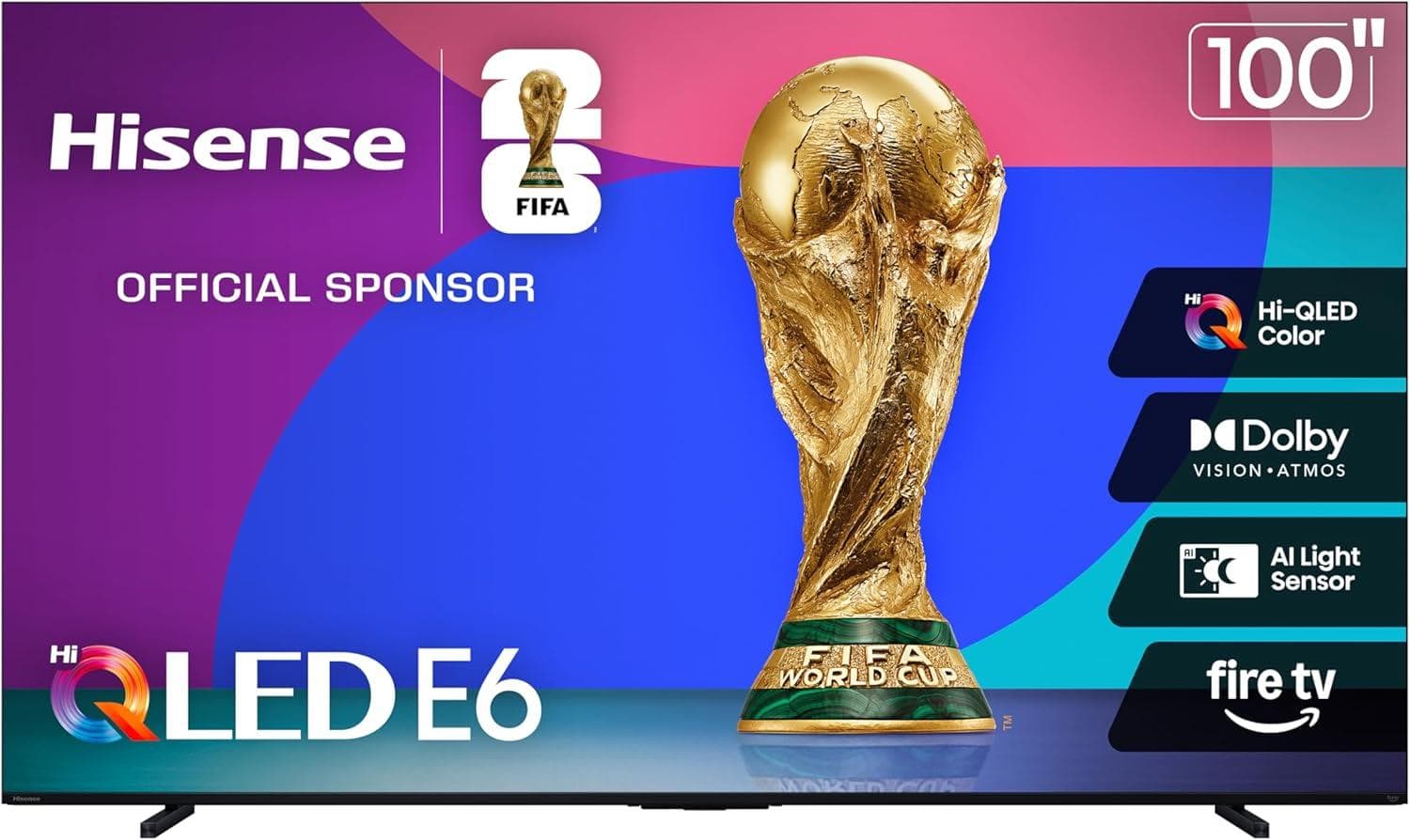 Hisense 100" Class E6 Series QLED 4K UHD Smart Fire TV Amazon
