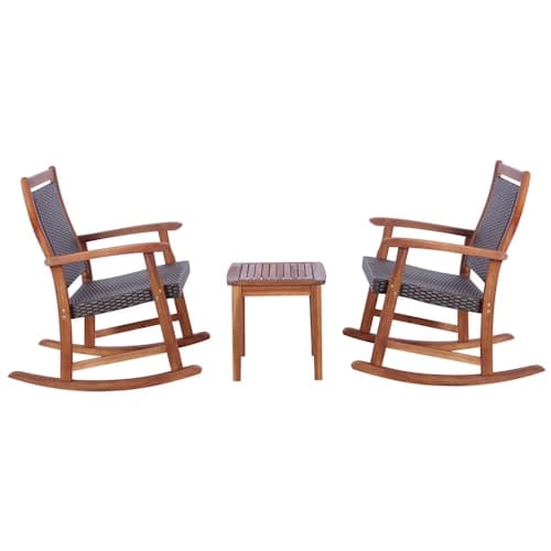 Gymax Rocking Chair Bistro Set - 58% Off at Walmart