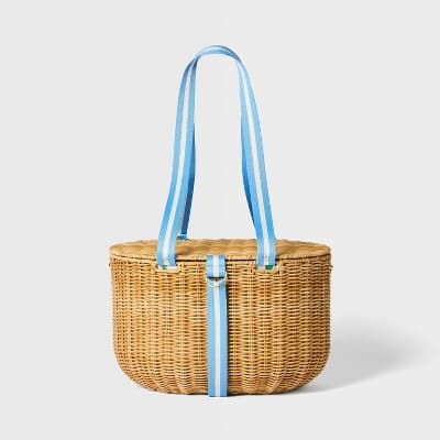 Woven Picnic Basket Blue - Roller Rabbit x Target